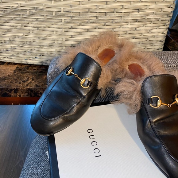 Preowned authentic gucci fur loafer size 39Women - Picture 6 of 13